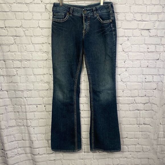Silver Suki Jeans Bootcut Size 32 - Picture 1 of 12